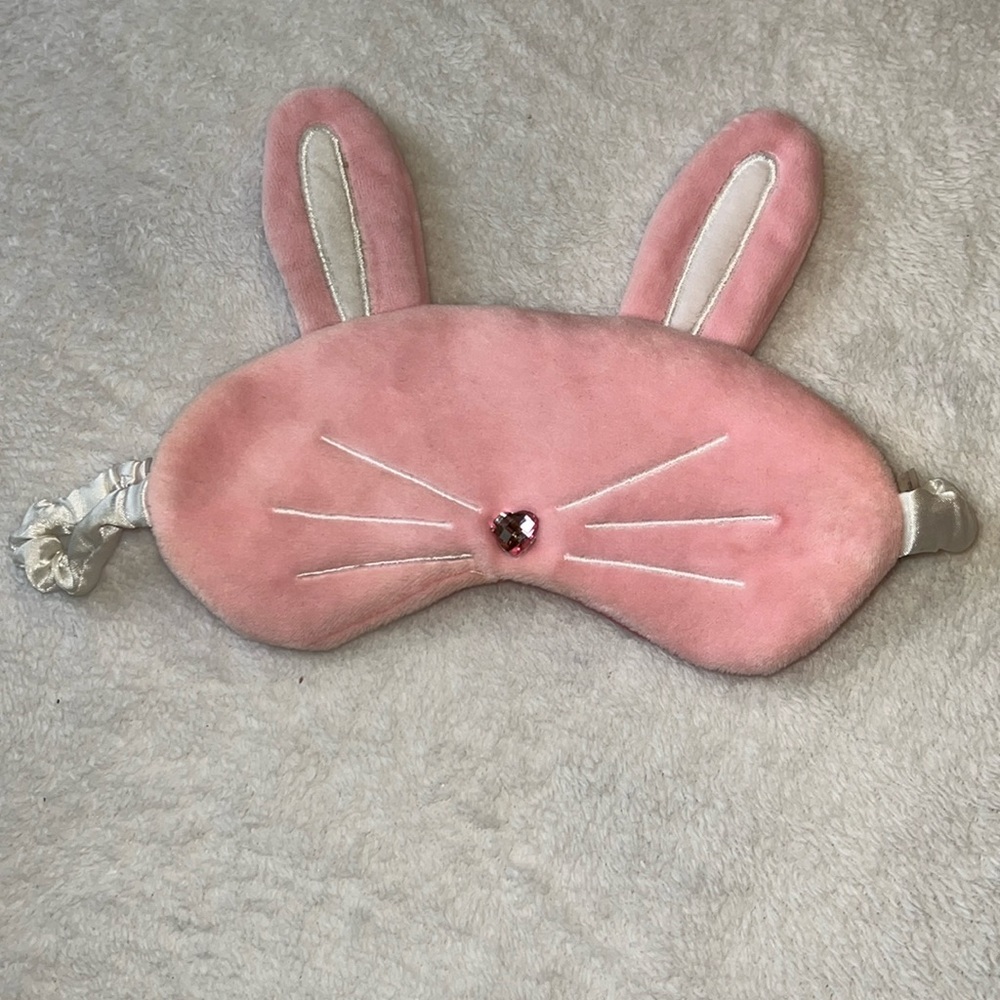 Pink Bunny Sleeping Eye Mask